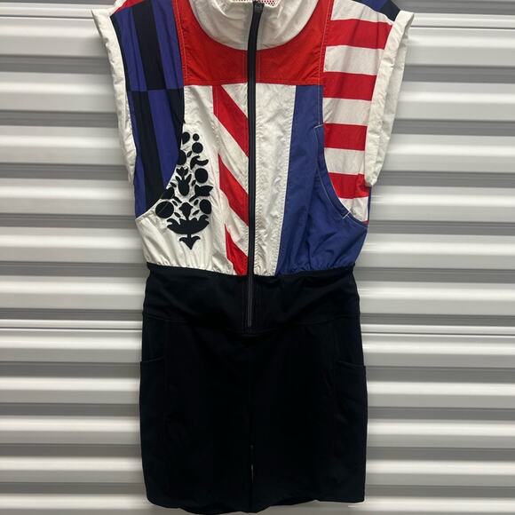 🆕Free People Movement Patriotic Race To The Top One Piece Romper SZ M NWOT - Picture 3 of 11